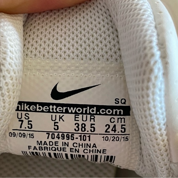 Nike Air Max 1 Ultra Moire Sneaker White & Grey Size 7.5 - Picture 8 of 9